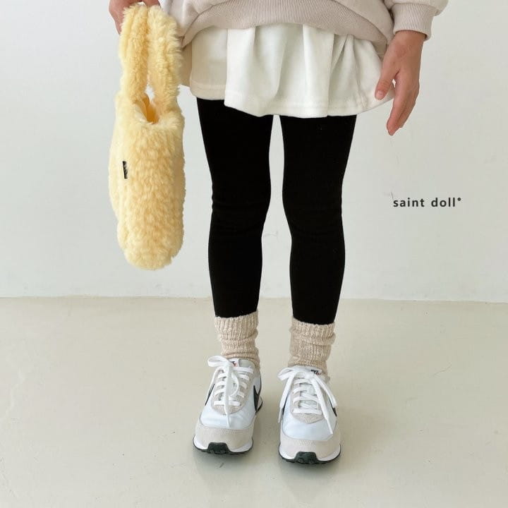 SAINT DOLL - Korean Children Fashion - #Kfashion4kids - Veloure Skirt Leggings - 5