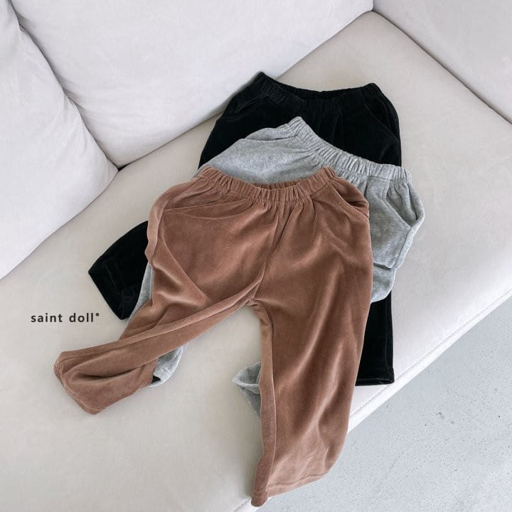 SAINT DOLL - Korean Children Fashion - #Kfashion4kids - Veloure Wide Pants