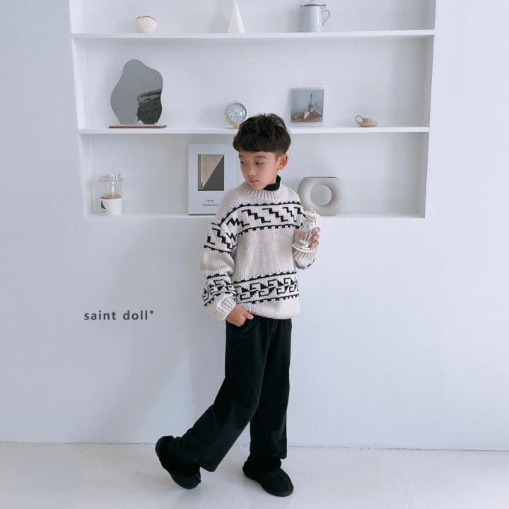 SAINT DOLL - Korean Children Fashion - #Kfashion4kids - Veloure Wide Pants - 10