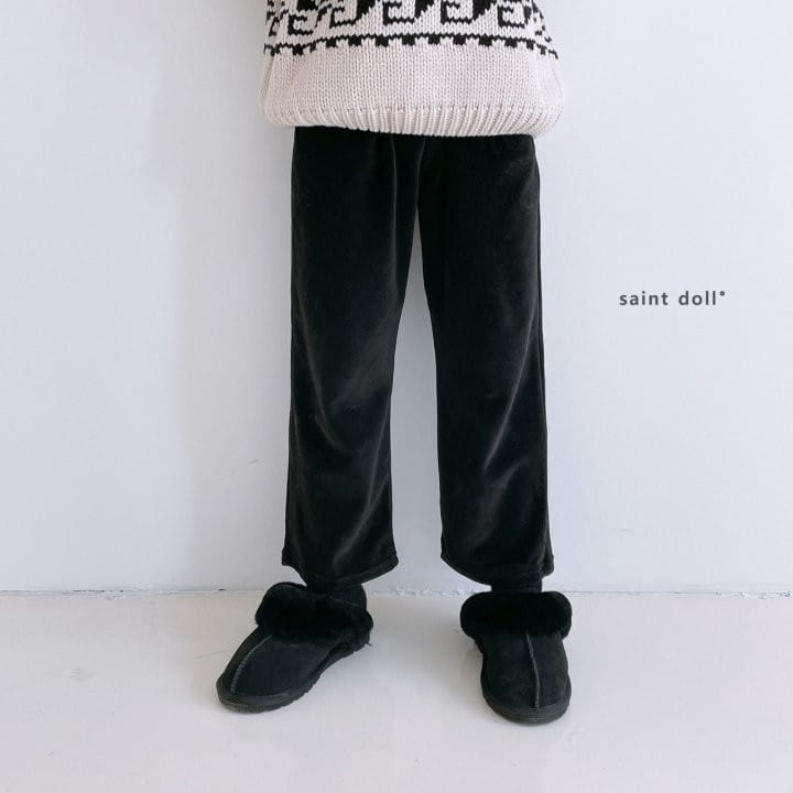 SAINT DOLL - Korean Children Fashion - #Kfashion4kids - Veloure Wide Pants - 12