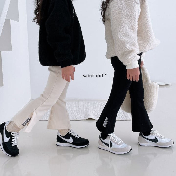 SAINT DOLL - Korean Children Fashion - #Kfashion4kids - Patch Slit Wide Pants