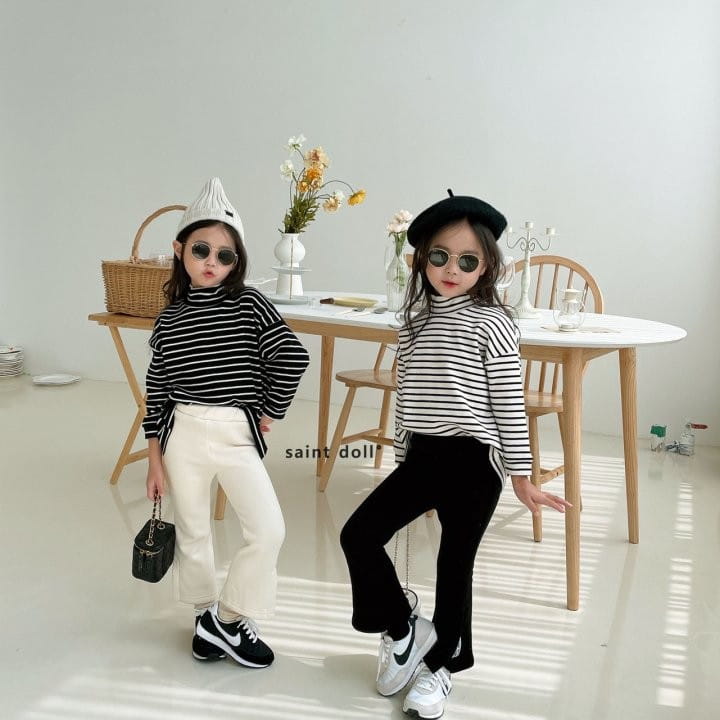 SAINT DOLL - Korean Children Fashion - #Kfashion4kids - Patch Slit Wide Pants - 10