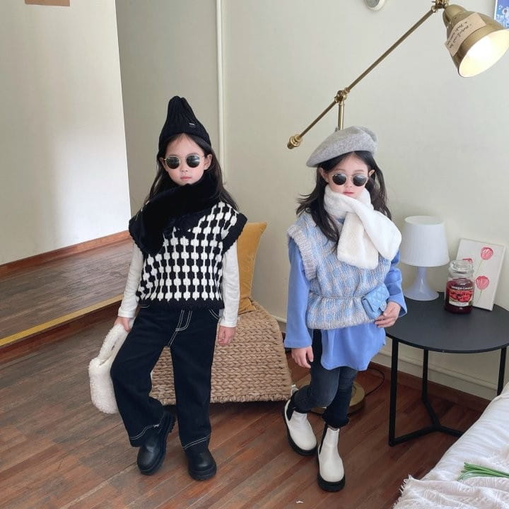 SAINT DOLL - Korean Children Fashion - #Kfashion4kids - Fluffy Muffler - 3