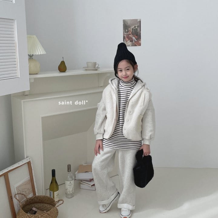 SAINT DOLL - Korean Children Fashion - #Kfashion4kids - Fleece Roll-up Pants - 6