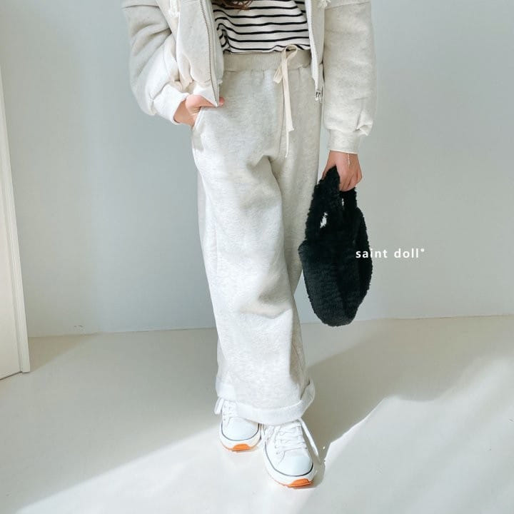 SAINT DOLL - Korean Children Fashion - #Kfashion4kids - Fleece Roll-up Pants - 7