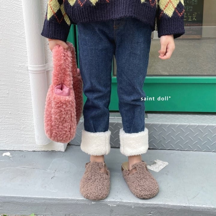 SAINT DOLL - Korean Children Fashion - #Kfashion4kids - Fleece Roll-up Pants
