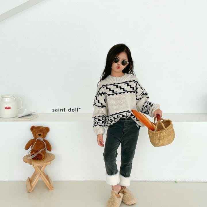 SAINT DOLL - Korean Children Fashion - #Kfashion4kids - Fleece Roll-up Pants - 11