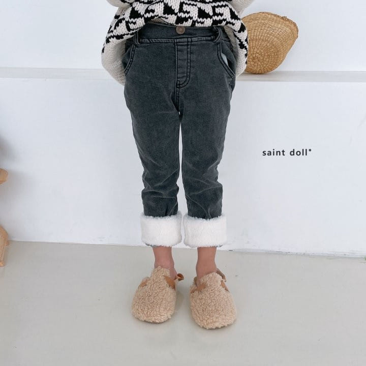 SAINT DOLL - Korean Children Fashion - #Kfashion4kids - Fleece Roll-up Pants - 12