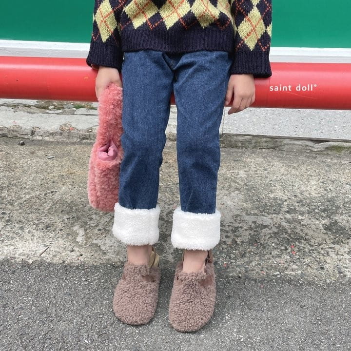 SAINT DOLL - Korean Children Fashion - #Kfashion4kids - Fleece Roll-up Pants - 4