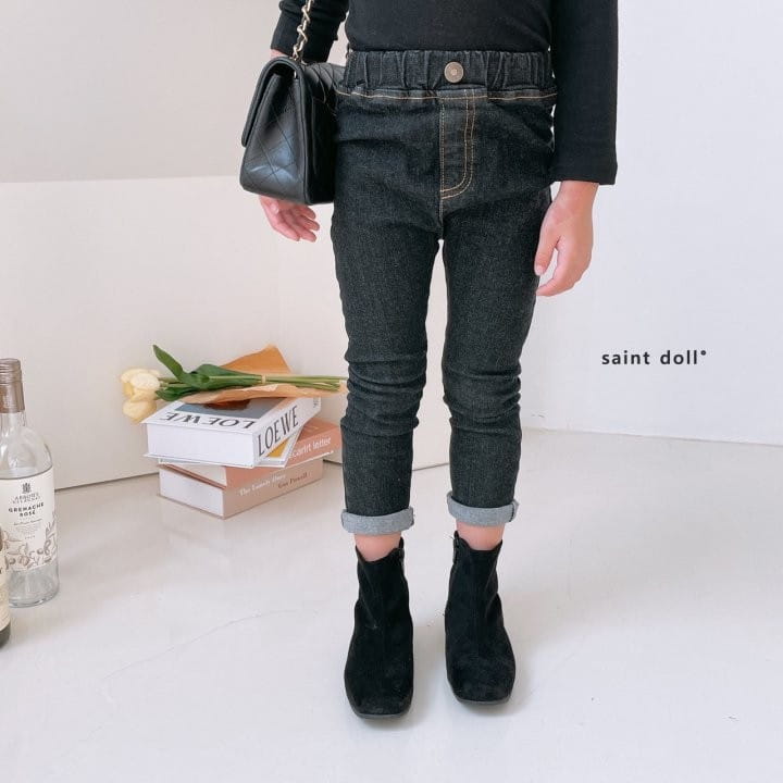 SAINT DOLL - Korean Children Fashion - #Kfashion4kids - Denim Jean Leggings