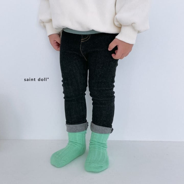 SAINT DOLL - Korean Children Fashion - #Kfashion4kids - Denim Jean Leggings - 8