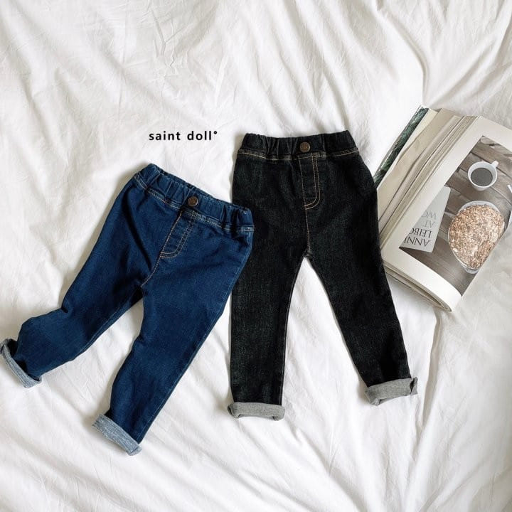 SAINT DOLL - Korean Children Fashion - #Kfashion4kids - Denim Jean Leggings - 9