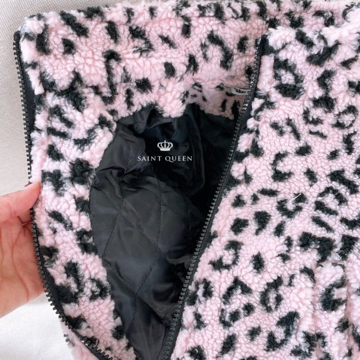 SAINT QUEEN - Korean Children Fashion - #Kfashion4kids - Leopard Fleece Jumper - 3