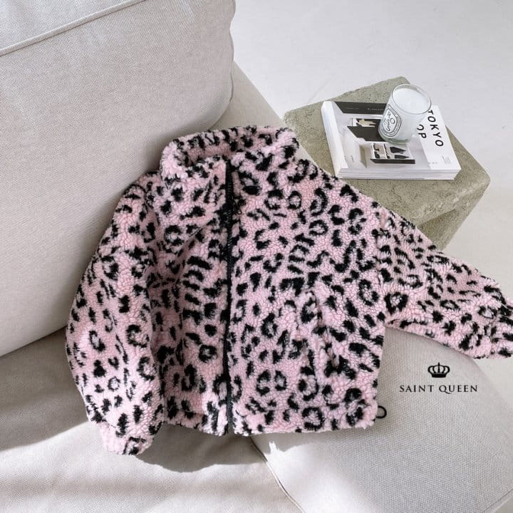 SAINT QUEEN - Korean Children Fashion - #Kfashion4kids - Leopard Fleece Jumper - 4