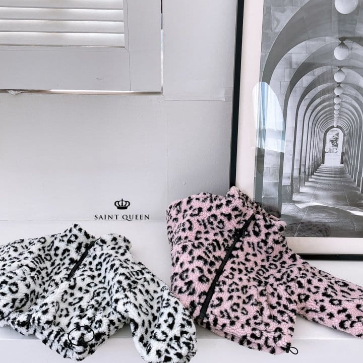 SAINT QUEEN - Korean Children Fashion - #Kfashion4kids - Leopard Fleece Jumper - 5
