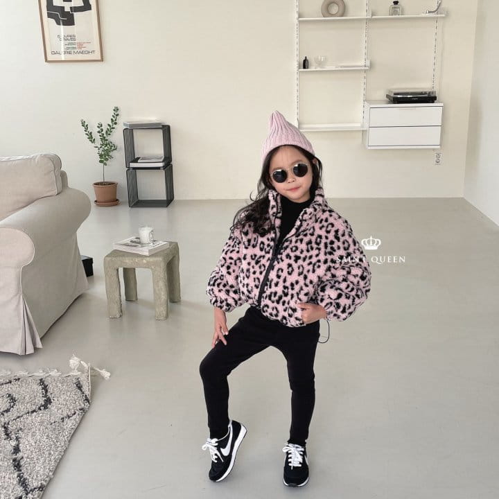 SAINT QUEEN - Korean Children Fashion - #Kfashion4kids - Leopard Fleece Jumper - 7