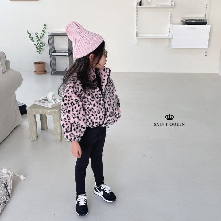 SAINT QUEEN - Korean Children Fashion - #Kfashion4kids - Leopard Fleece Jumper - 8