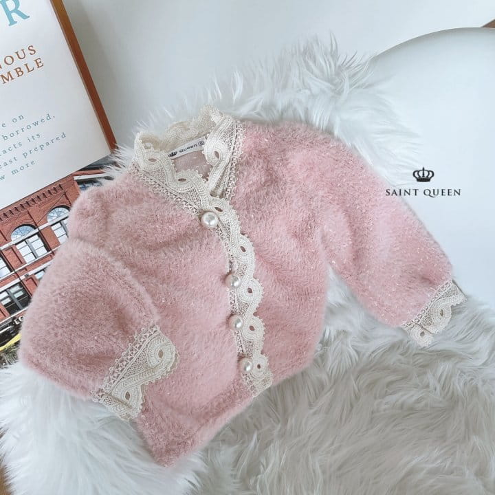 SAINT QUEEN - Korean Children Fashion - #Kfashion4kids - Lace Pearl Cardigan - 3