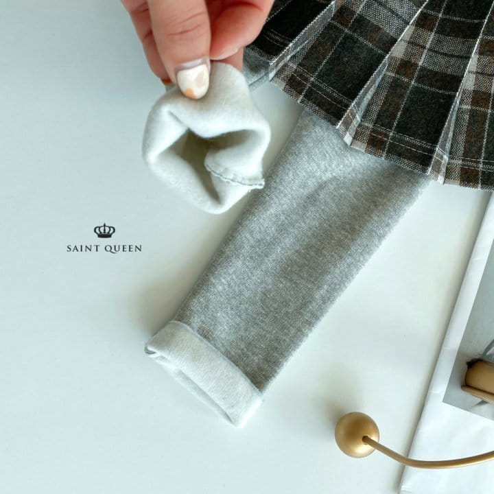 SAINT QUEEN - Korean Children Fashion - #Kfashion4kids - Check Skirt Leggings - 3
