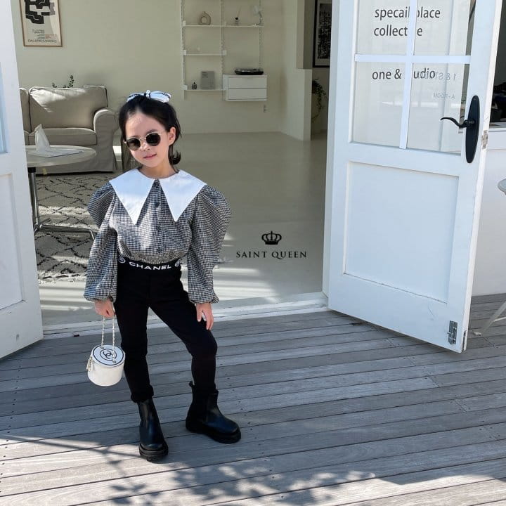 SAINT QUEEN - Korean Children Fashion - #Kfashion4kids - Check Crop Blouse - 11