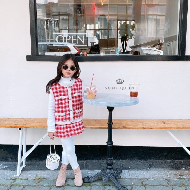 SAINT QUEEN - Korean Children Fashion - #Kfashion4kids - Twid Skirt Leggings - 6