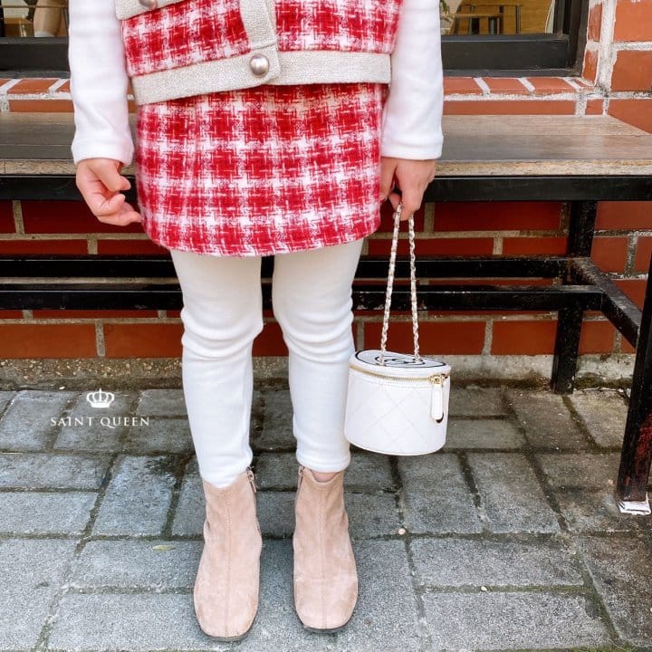 SAINT QUEEN - Korean Children Fashion - #Kfashion4kids - Twid Skirt Leggings - 8