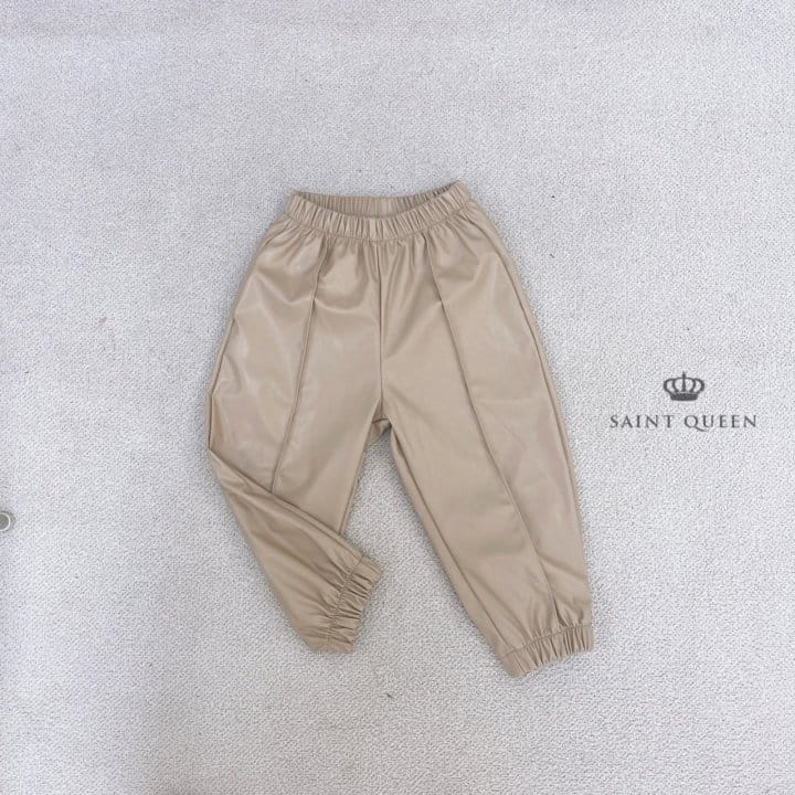 SAINT QUEEN - Korean Children Fashion - #Kfashion4kids - Leather Jogger Pants