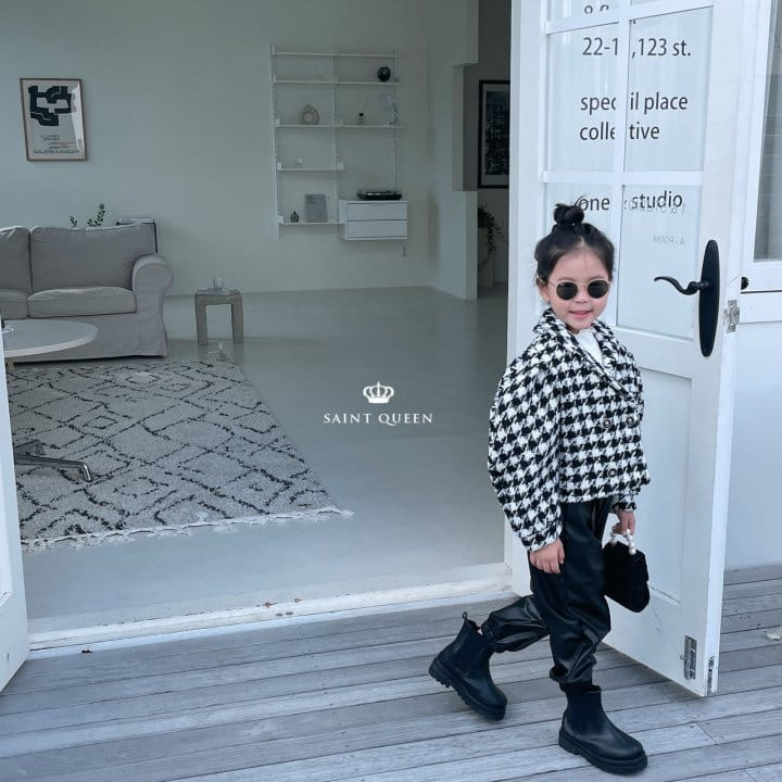 SAINT QUEEN - Korean Children Fashion - #Kfashion4kids - Leather Jogger Pants - 7