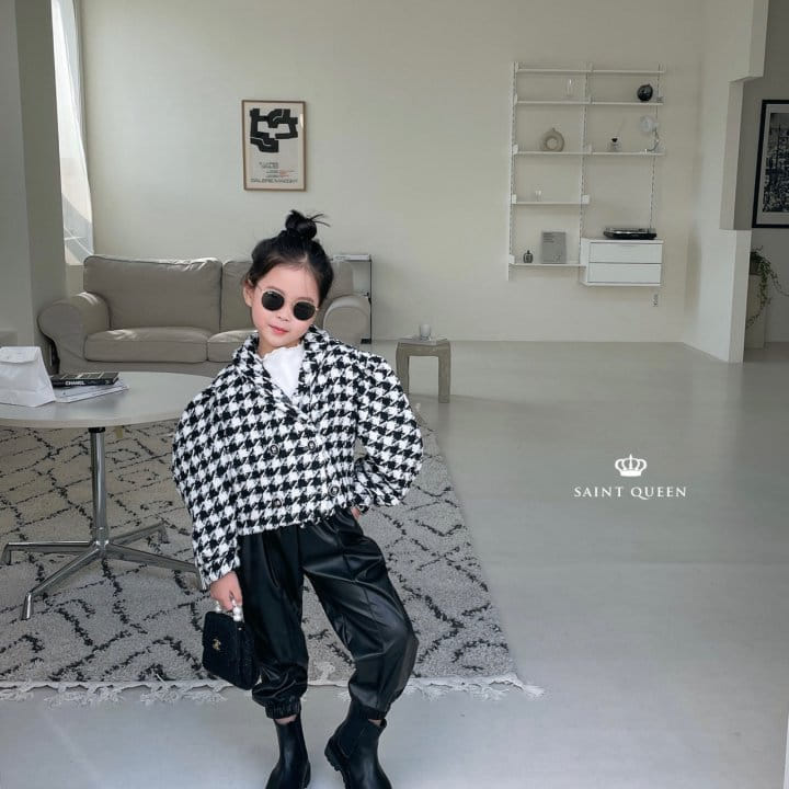 SAINT QUEEN - Korean Children Fashion - #Kfashion4kids - Leather Jogger Pants - 9