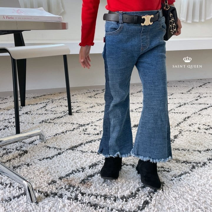 SAINT QUEEN - Korean Children Fashion - #Kfashion4kids - Two Tone Bootscut Pants - 10
