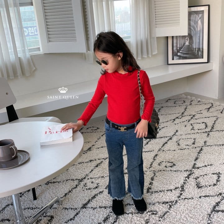 SAINT QUEEN - Korean Children Fashion - #Kfashion4kids - Two Tone Bootscut Pants - 11