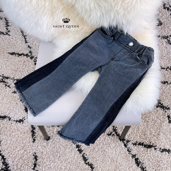 SAINT QUEEN - Korean Children Fashion - #Kfashion4kids - Two Tone Bootscut Pants - 2