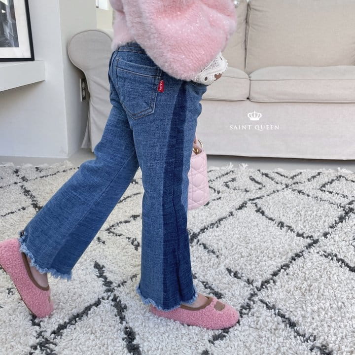 SAINT QUEEN - Korean Children Fashion - #Kfashion4kids - Two Tone Bootscut Pants - 3