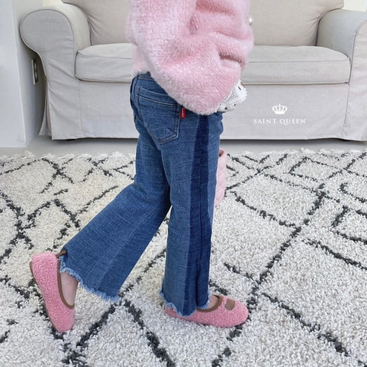SAINT QUEEN - Korean Children Fashion - #Kfashion4kids - Two Tone Bootscut Pants - 8