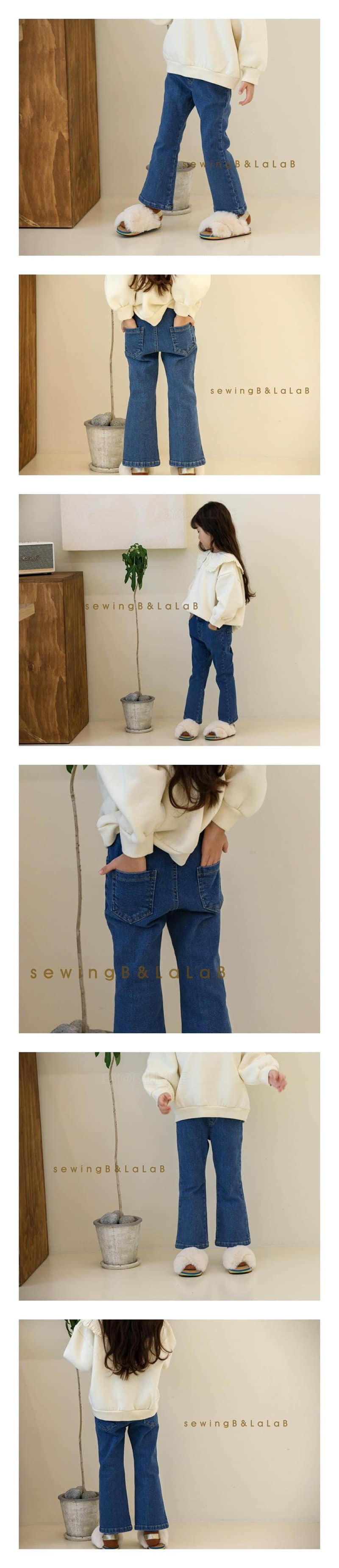 SEWING-B - Korean Children Fashion - #Kfashion4kids - Span Bootscut Jeans