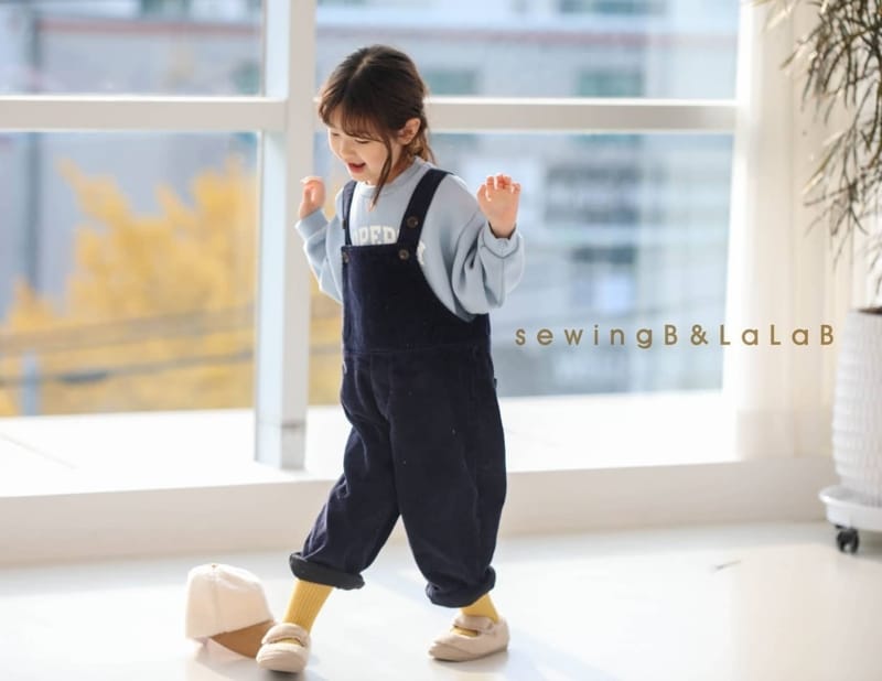 SEWING-B - Korean Children Fashion - #Kfashion4kids - Rib Dungarees Pants - 10