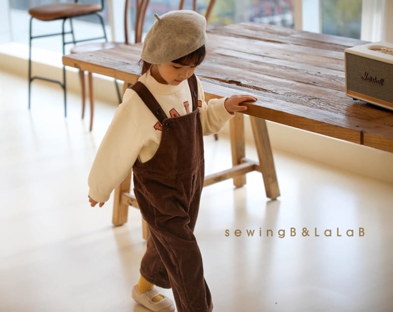 SEWING-B - Korean Children Fashion - #Kfashion4kids - Rib Dungarees Pants - 3