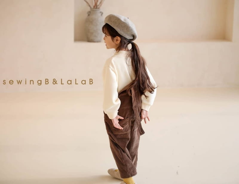 SEWING-B - Korean Children Fashion - #Kfashion4kids - Rib Dungarees Pants - 4