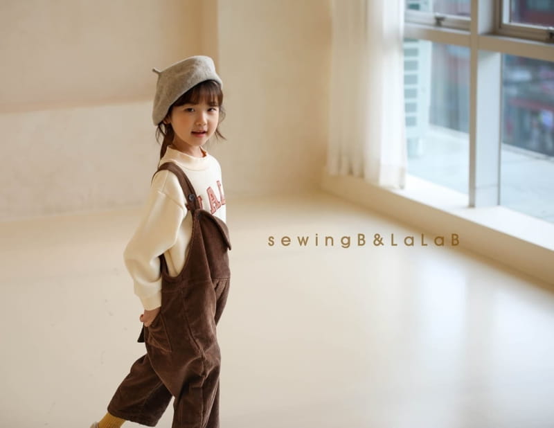 SEWING-B - Korean Children Fashion - #Kfashion4kids - Rib Dungarees Pants - 5