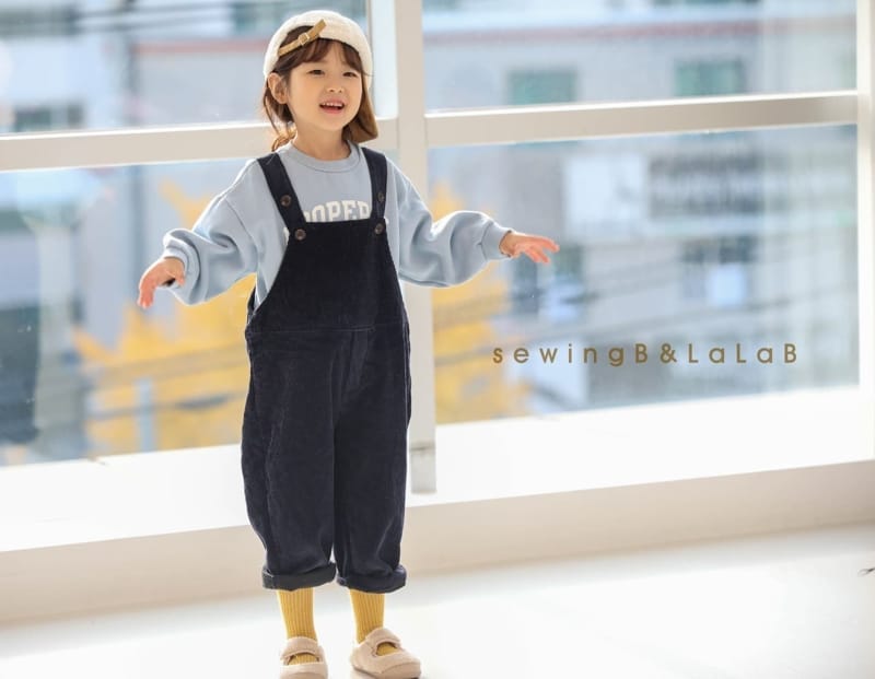 SEWING-B - Korean Children Fashion - #Kfashion4kids - Rib Dungarees Pants - 7