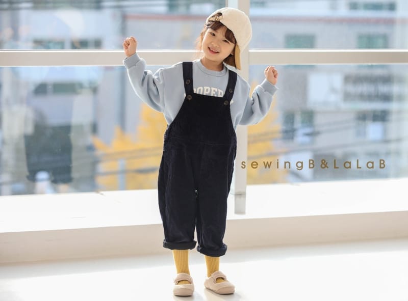 SEWING-B - Korean Children Fashion - #Kfashion4kids - Rib Dungarees Pants - 9