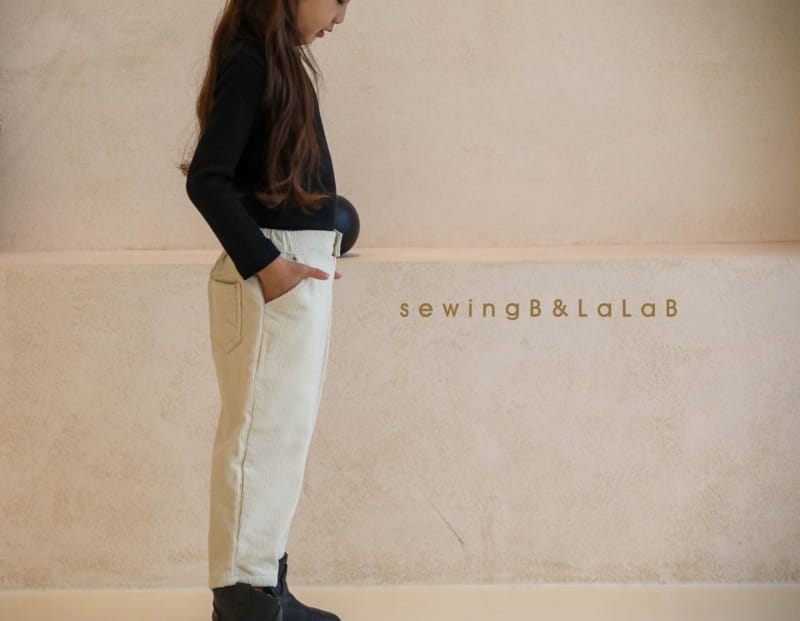 SEWING-B - Korean Children Fashion - #Kfashion4kids - Rib Baggy Pants - 4