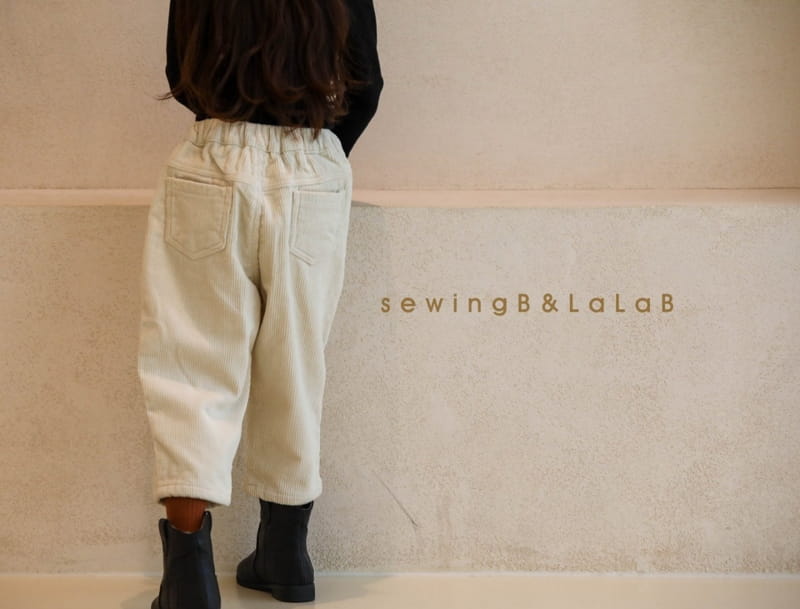 SEWING-B - Korean Children Fashion - #Kfashion4kids - Rib Baggy Pants - 6