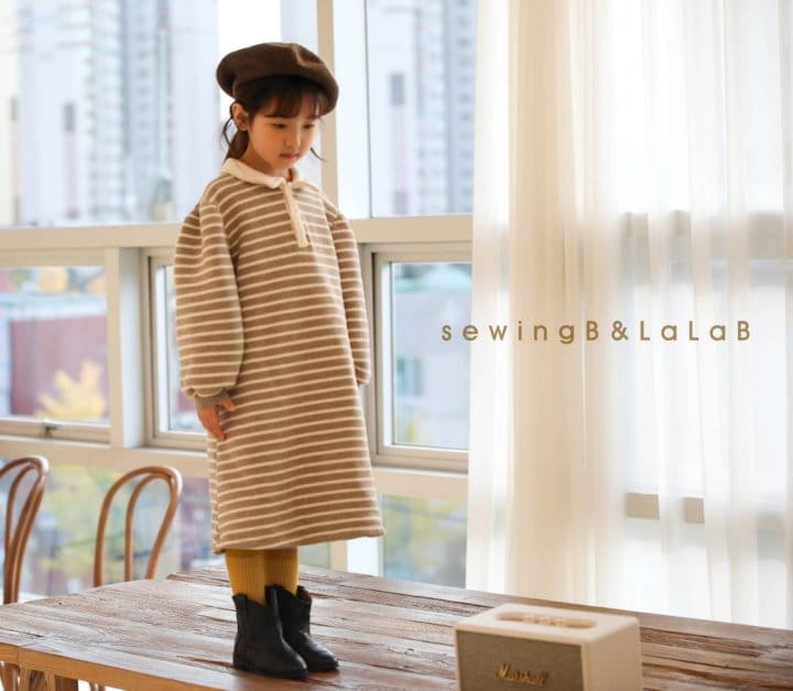 SEWING-B - Korean Children Fashion - #Kfashion4kids - Stripes Long One-piece