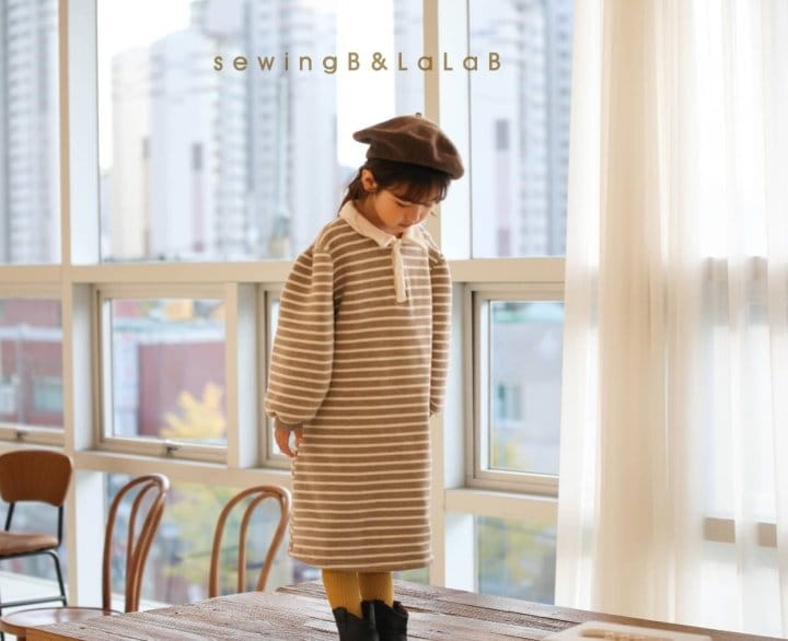 SEWING-B - Korean Children Fashion - #Kfashion4kids - Stripes Long One-piece - 3