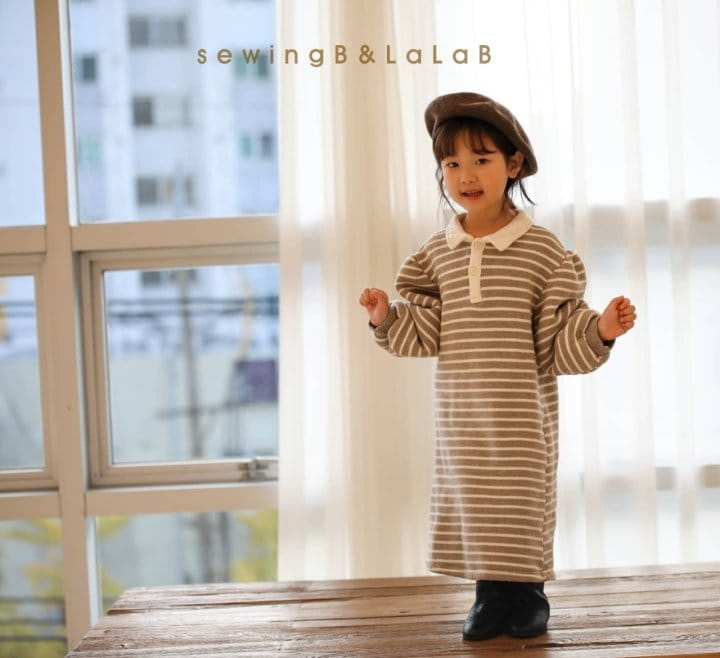 SEWING-B - Korean Children Fashion - #Kfashion4kids - Stripes Long One-piece - 7