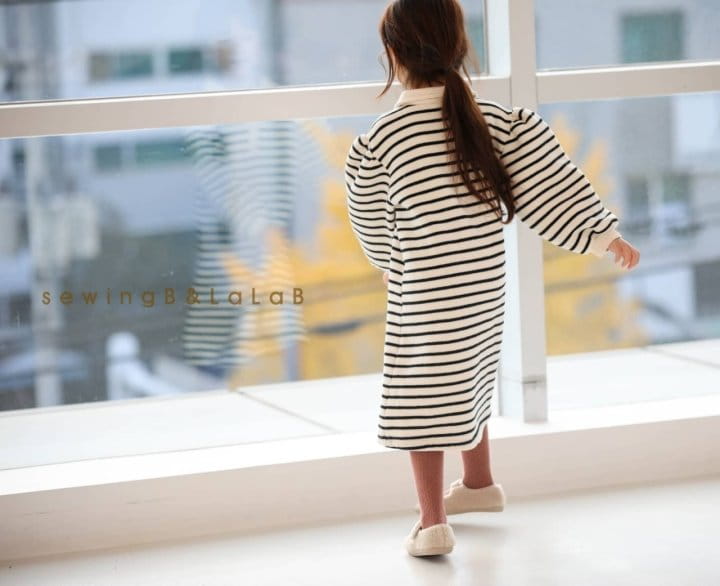 SEWING-B - Korean Children Fashion - #Kfashion4kids - Stripes Long One-piece - 8