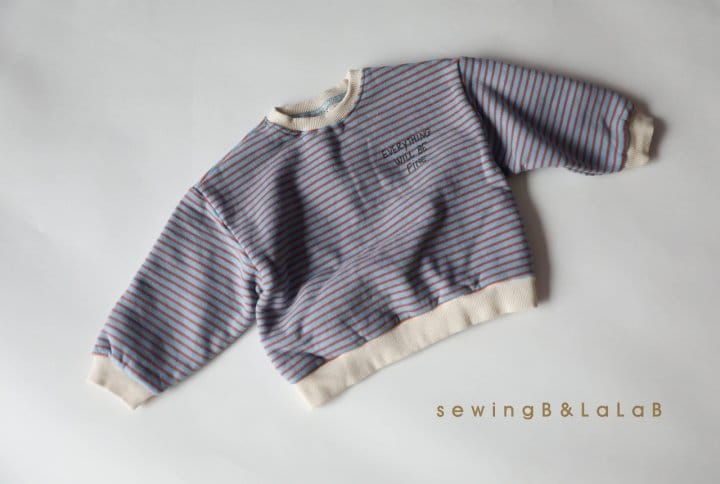 SEWING-B - Korean Children Fashion - #Kfashion4kids - Fleece Stripes Sweatshrit - 2
