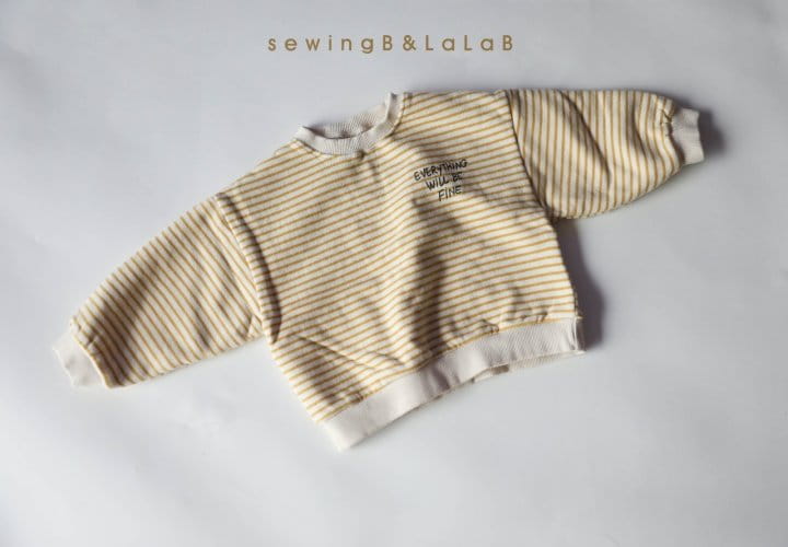 SEWING-B - Korean Children Fashion - #Kfashion4kids - Fleece Stripes Sweatshrit - 4