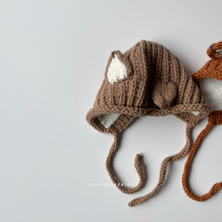 SHINSEAGE KIDS - Korean Children Fashion - #Kfashion4kids - Fox Knit Bonnet - 2